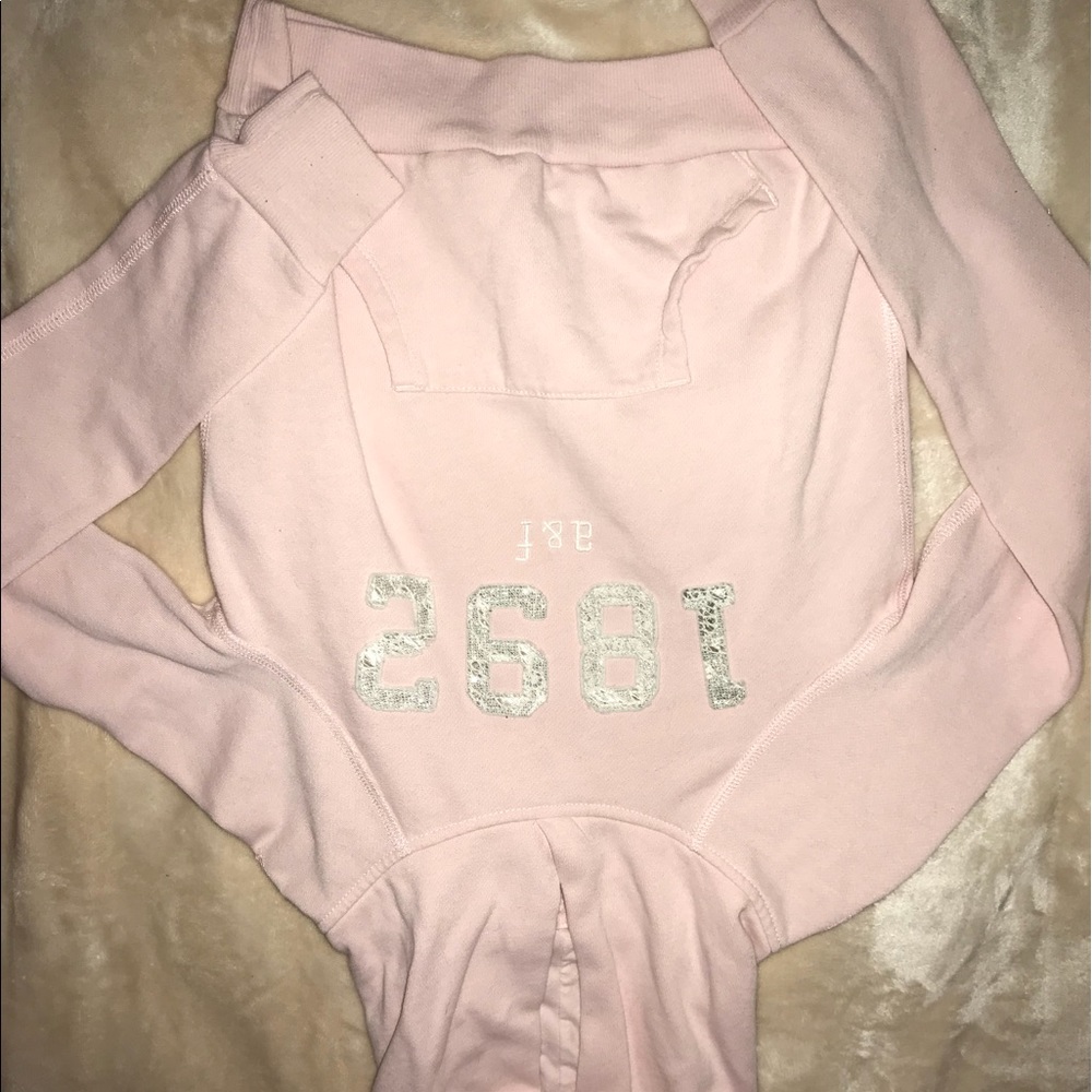 Baby pink Abercrombie hoodie